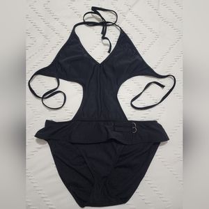 Women's one piece swimsuit.